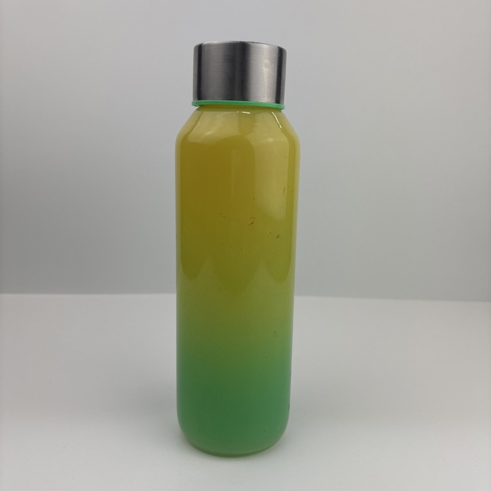 Starbucks Spring 2023 Pink Green Yellow Multicolor Glass 20 oz Water Bottle - Picture 3 of 8